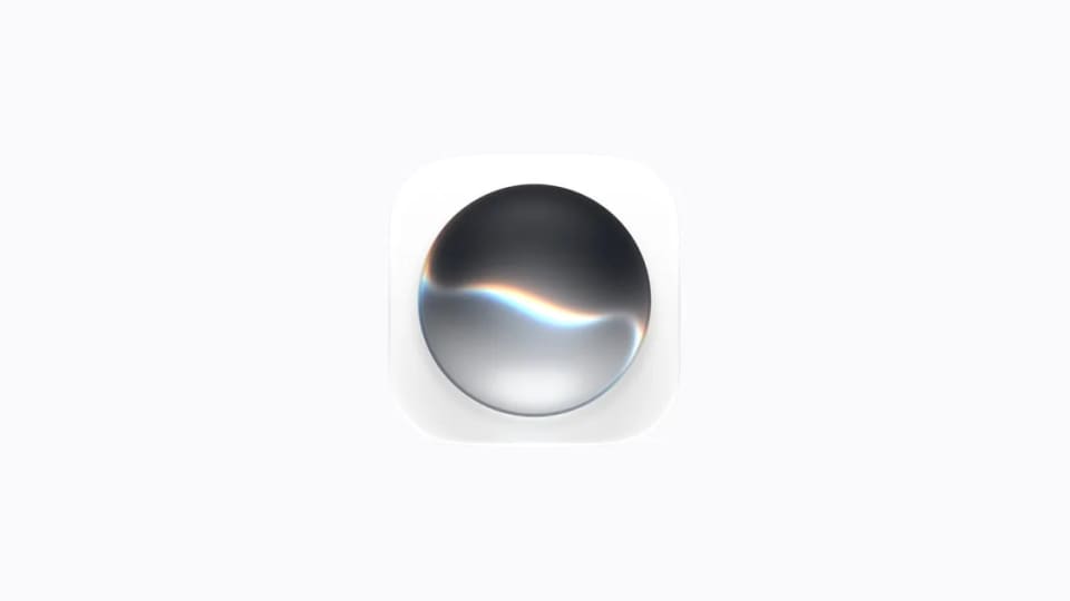 Apple Siri icon displayed on a light background.