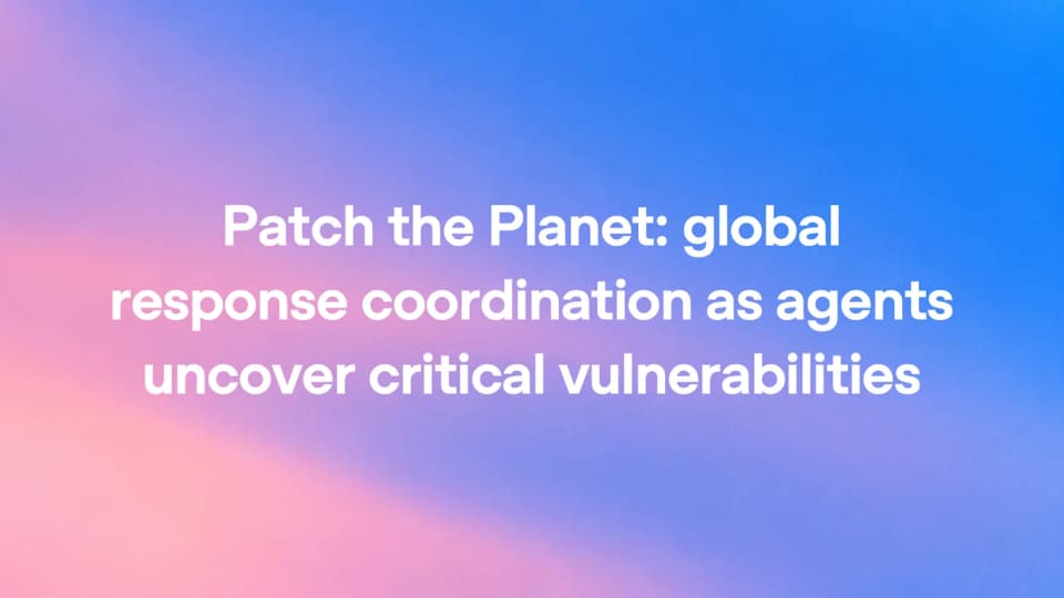 OpenAI story cover about coordinated response to critical software vulnerabilities.