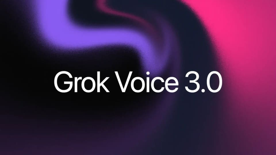 Grok Voice 3.0 release graphic from xAI