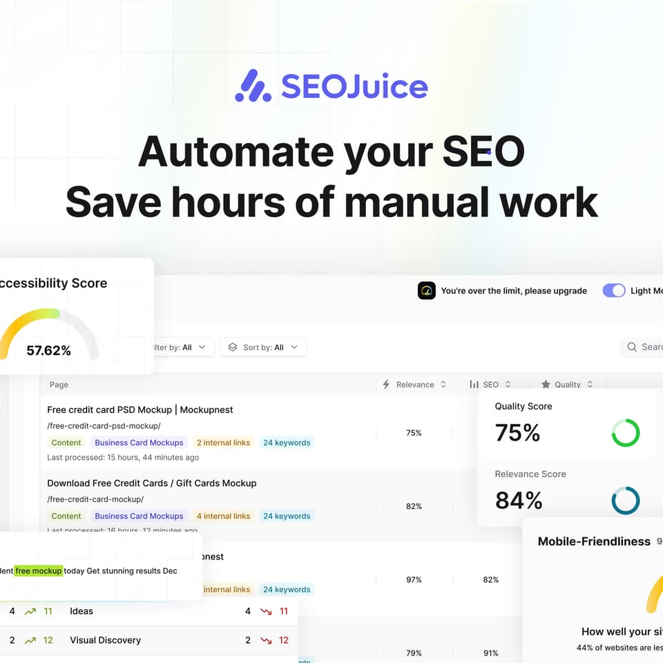 SEOJuice - Automated Internal Links & On-Page Optimizations