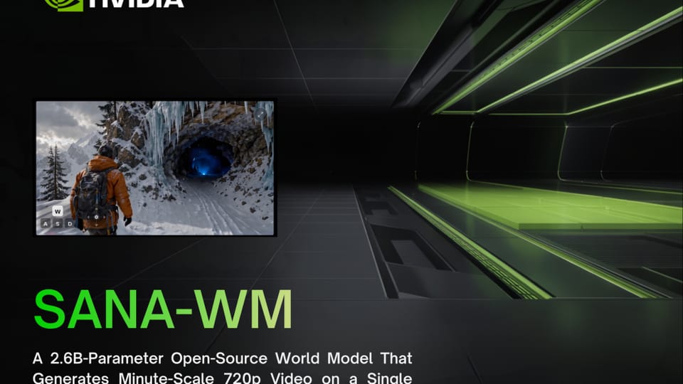 NVIDIA Releases SANA-WM to Generate Minute-Long 720p Video on Single GPU
