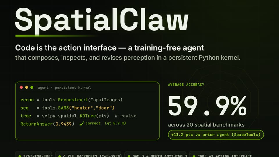 NVIDIA Introduces SpatialClaw to Boost AI Spatial Reasoning Using Code as Actions