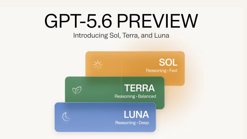 OpenAI Unveils GPT-5.6 Featuring Sol Terra and Luna Tiered Reasoning Models