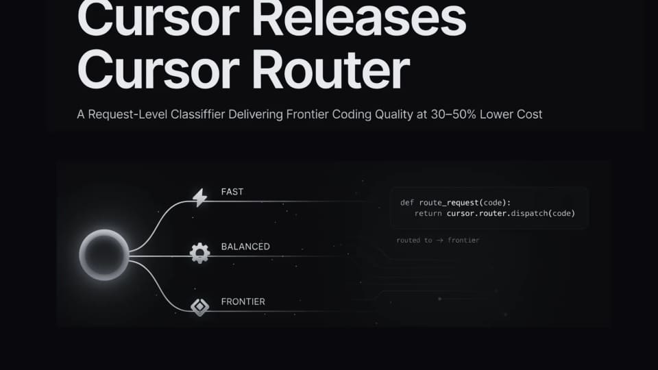 Cursor Router Optimizes AI Coding Tasks to Cut Enterprise Costs by Half