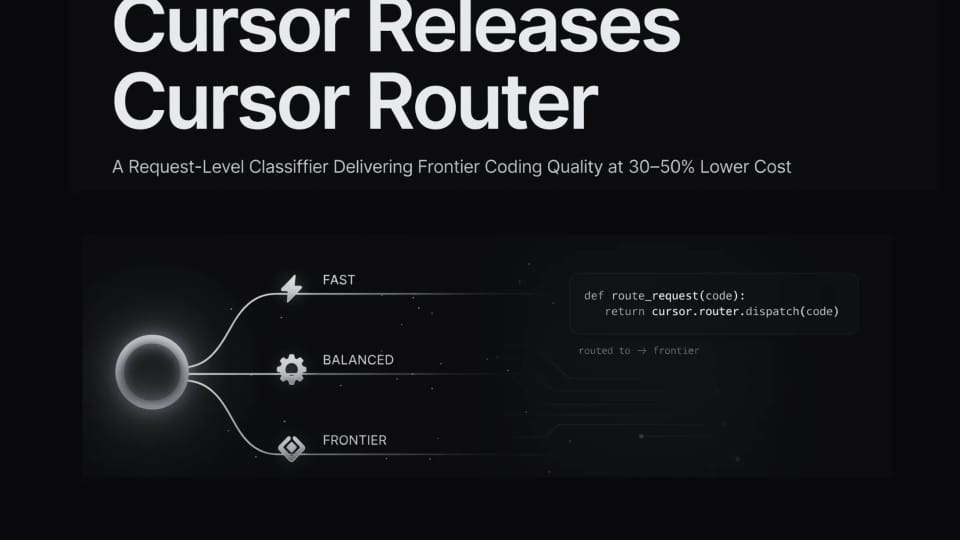 Cursor Router Optimizes AI Coding Tasks to Cut Enterprise Costs by Half