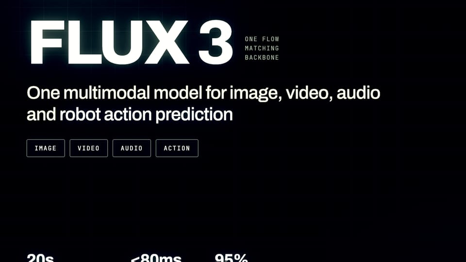 Black Forest Labs Unveils FLUX 3 Multimodal Model for Video Audio and Robotics