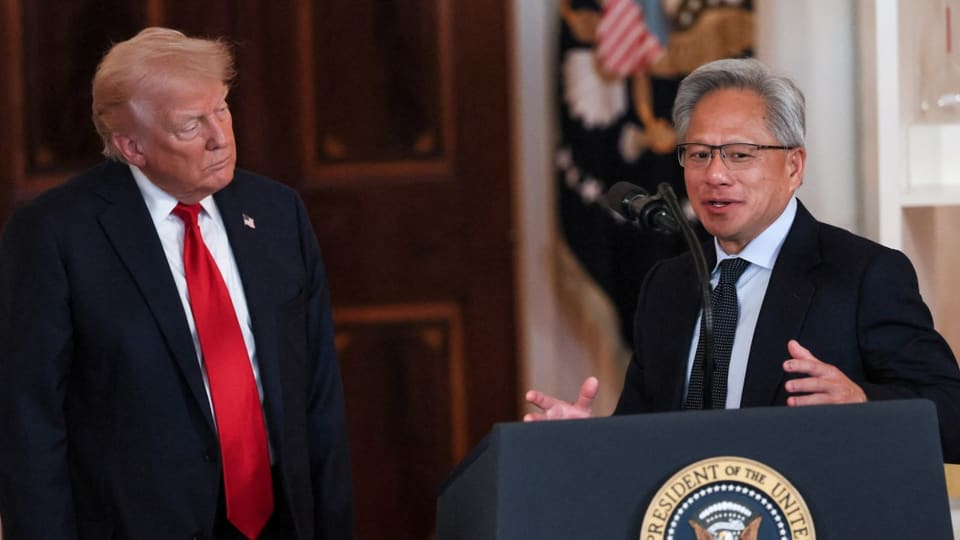 Trump calls Nvidia CEO during summit, dismisses fears AI could threaten humanity