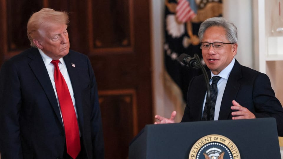Trump calls Nvidia CEO during summit, dismisses fears AI could threaten humanity