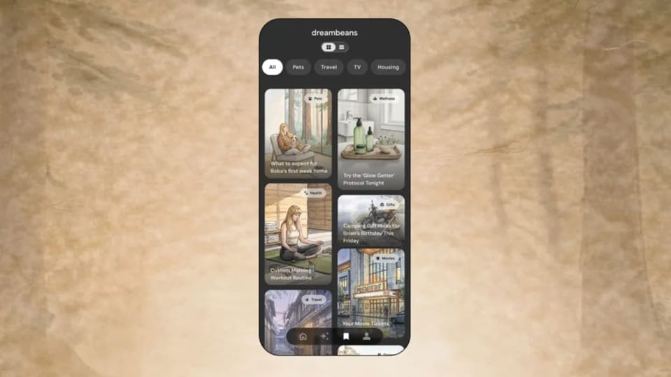 Google launches Dreambeans to turn your personal data into daily illustrated stories