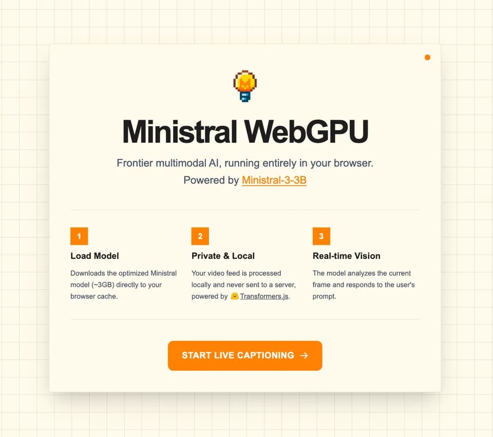 Ministral WebGPU