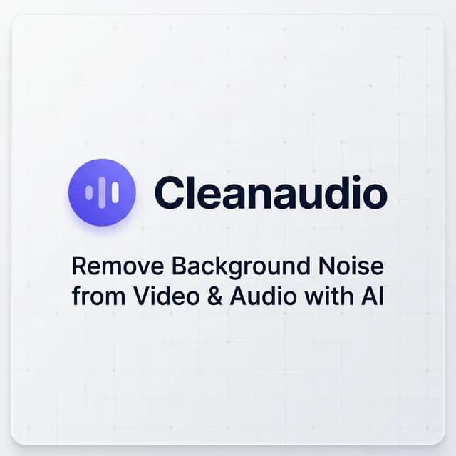 Cleanaudio.io