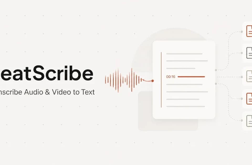 NeatScribe: Transcribe Audio & Video to Text