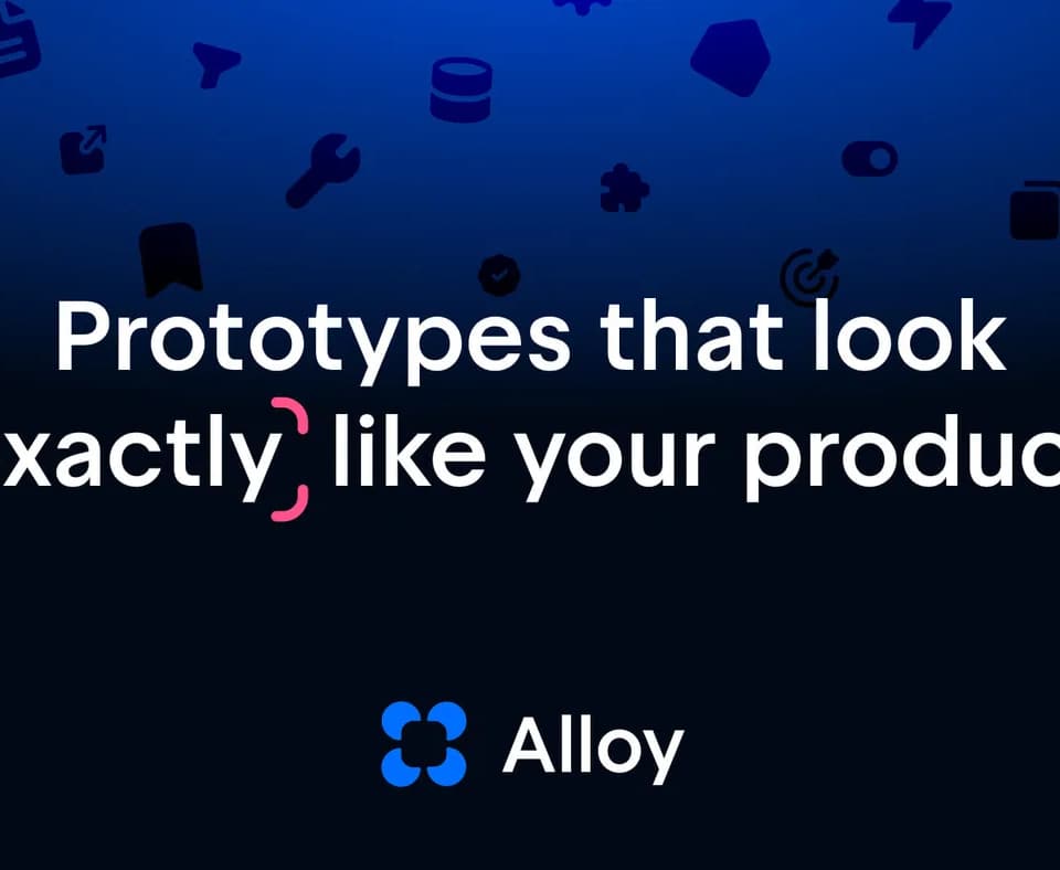 Alloy · AI prototyping with your real product