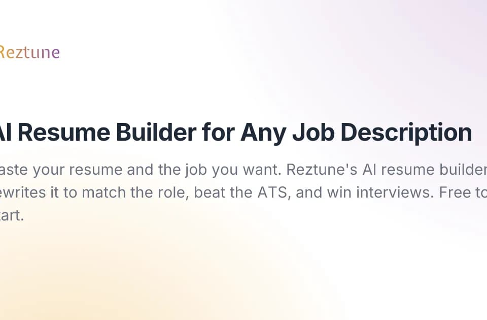 Get more interviews with AI Resume Tailoring