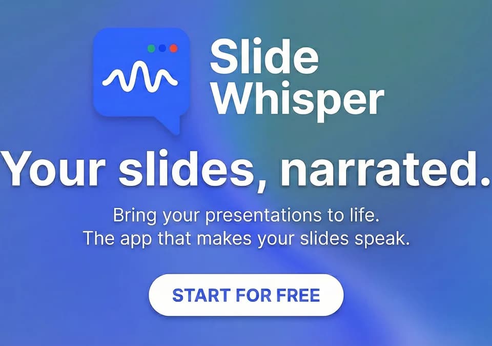 SlideWhisper – Turn Slides into AI-Narrated Talks
