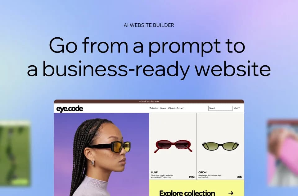 WIX AI website builder
