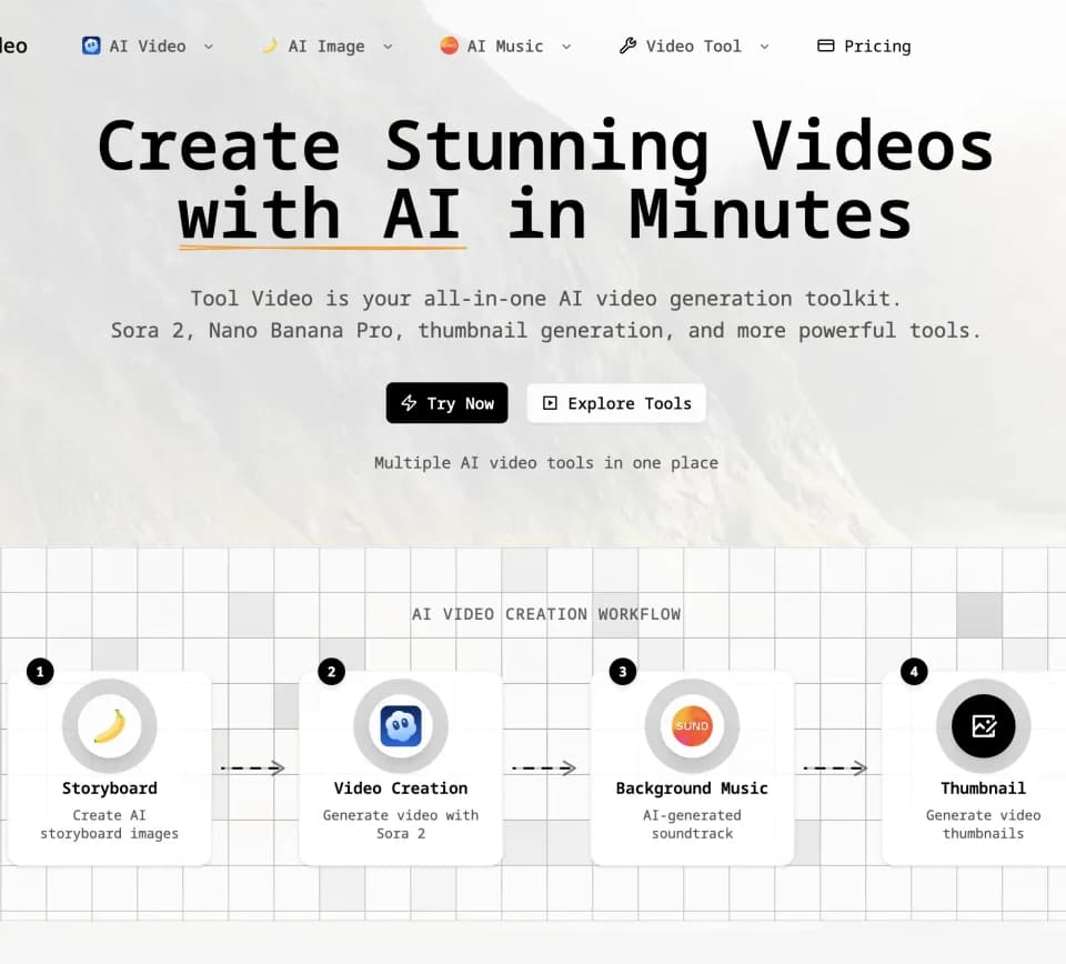 Tool Video – AI Video Generation Toolkit & API