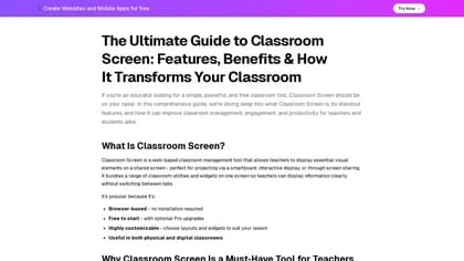 Classroom Screen