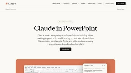 Claude in Powerpoint