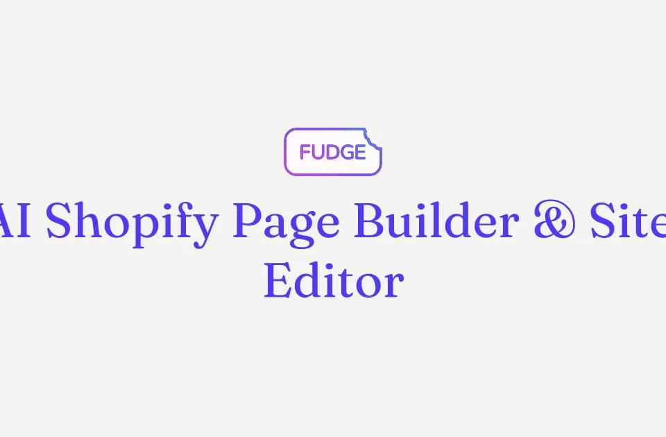 AI Shopify Page Builder & Site Editor