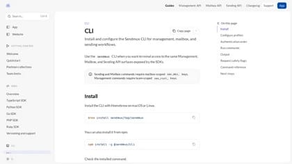 Sendmux CLI