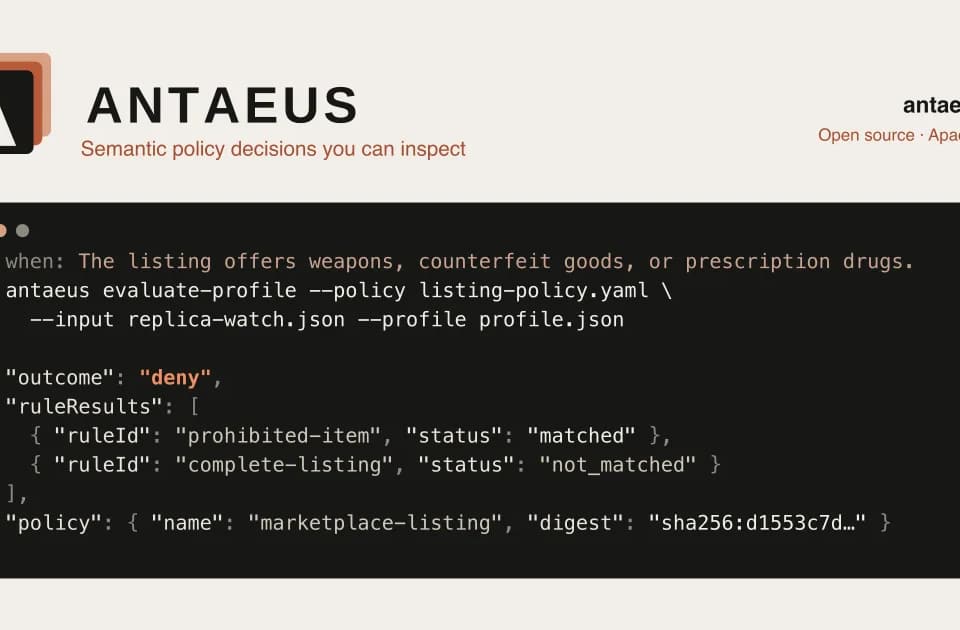 Antaeus: inspectable policy decisions with versioned rules and explicit outcomes