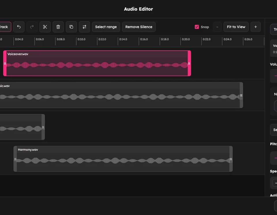 AudioMuse combines browser audio editing with optional AI finishing tools