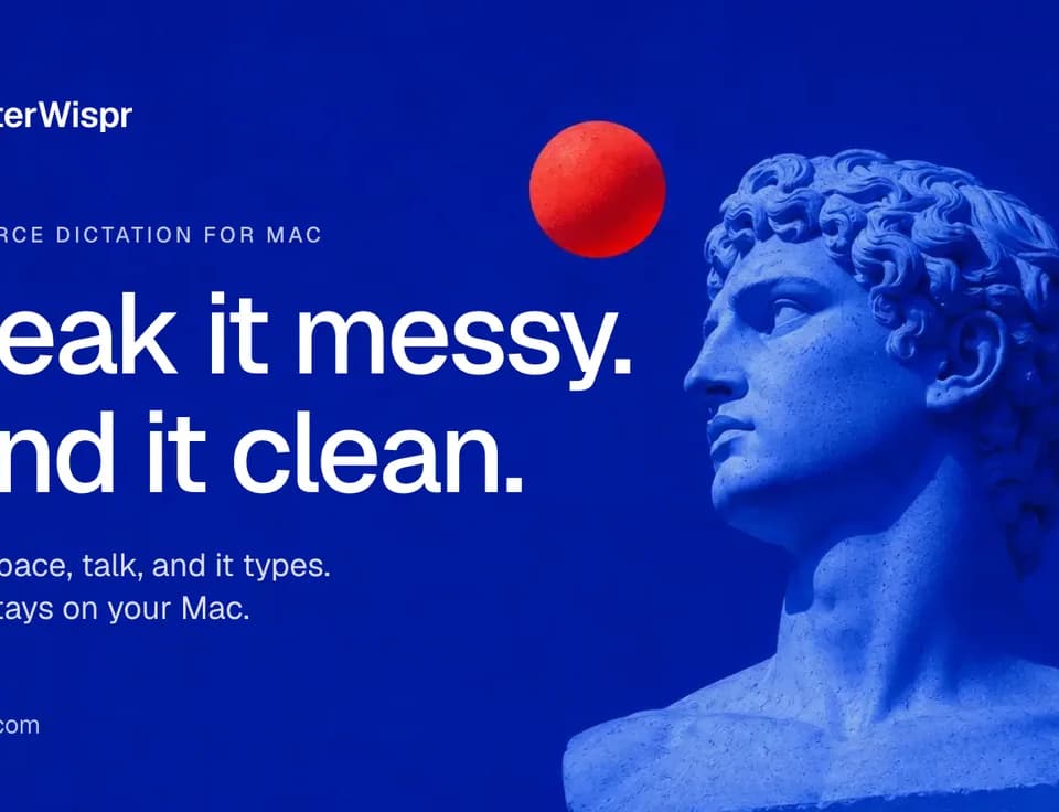 BetterWispr: local Mac dictation with cleanup and meeting notes