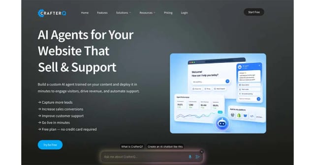 CrafterQ builds website assistants from your existing business content