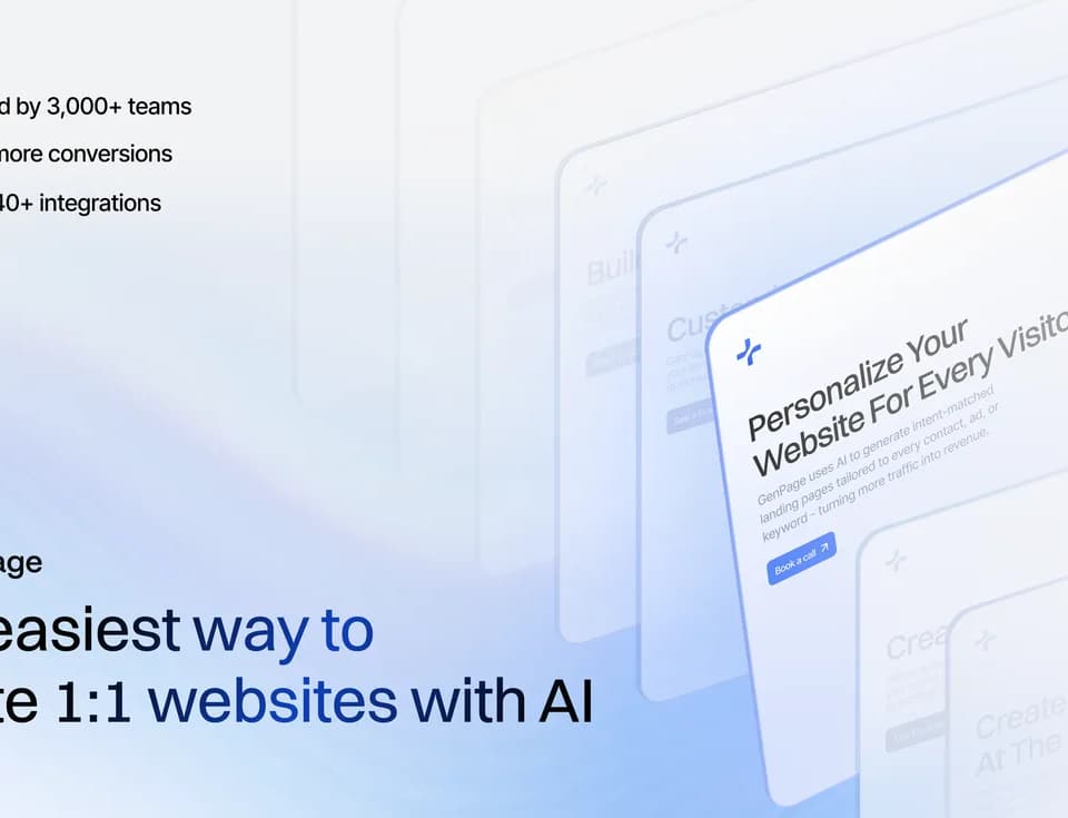 GenPage: personalized landing pages for campaigns and prospects