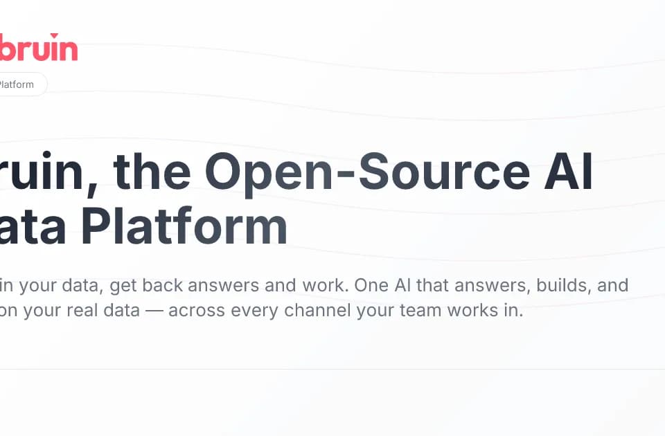 Bruin: data pipelines and an AI analyst