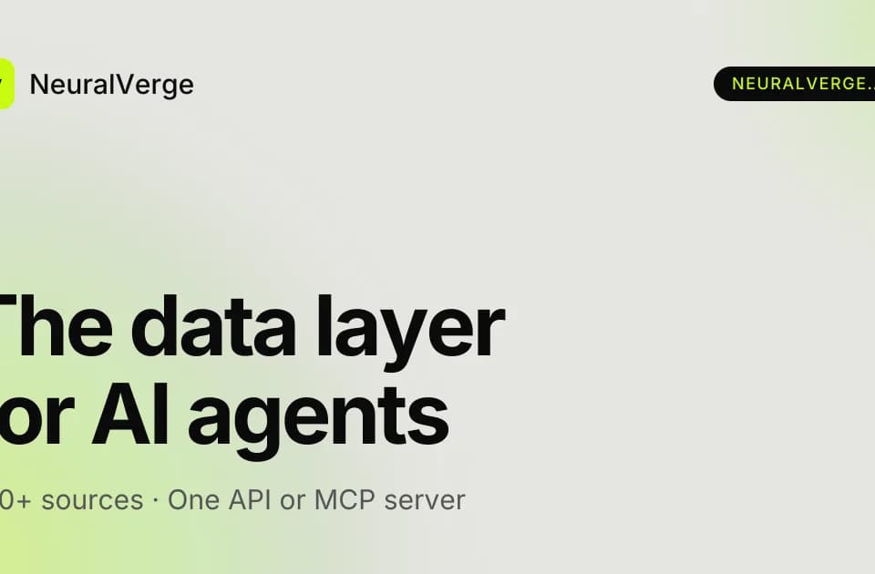 NeuralVerge: structured data for agent workflows