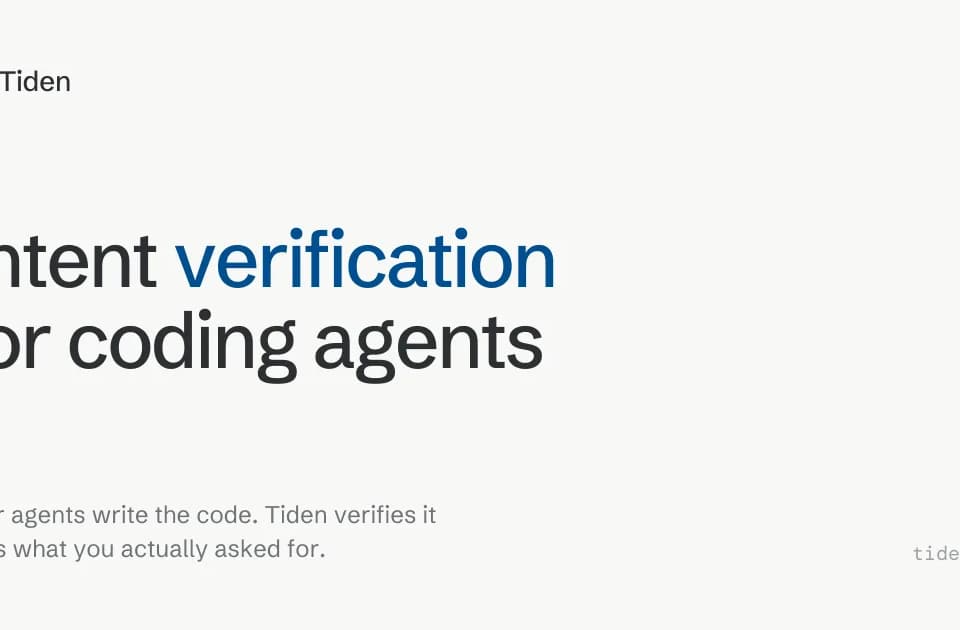 Tiden: connect coding-agent changes to versioned requirements and test evidence