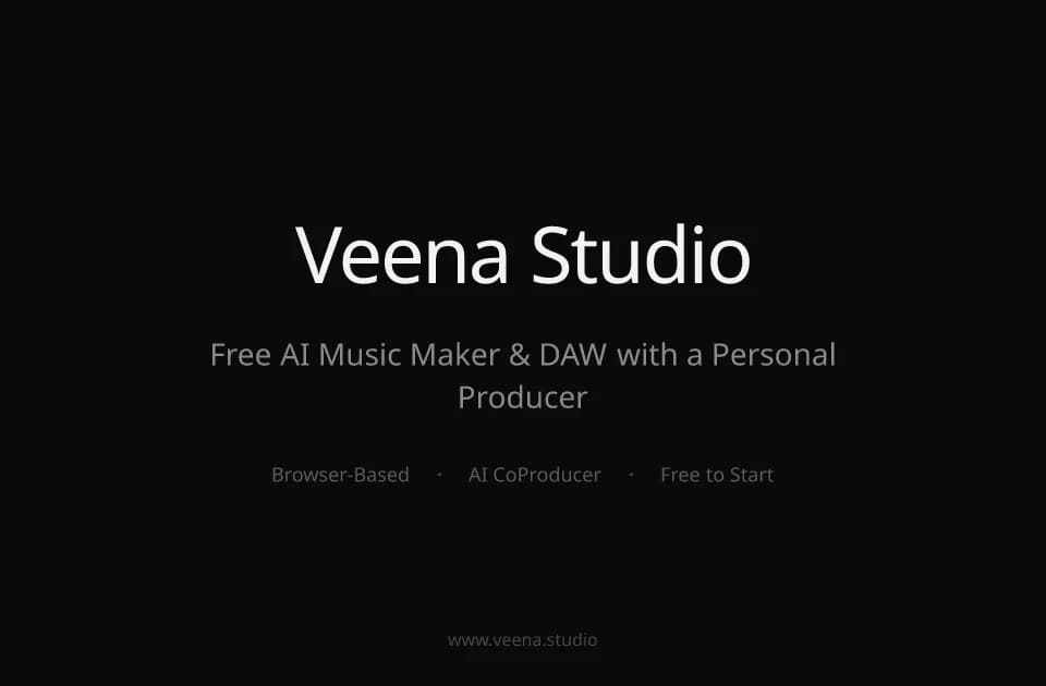 Veena: a browser music studio with an AI co-producer and editable tracks