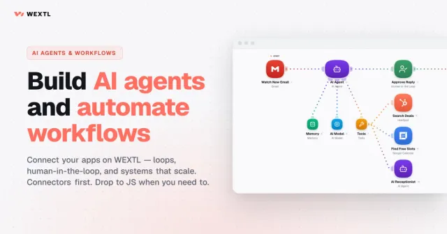 WEXTL combines visual workflows, AI agents and approval steps