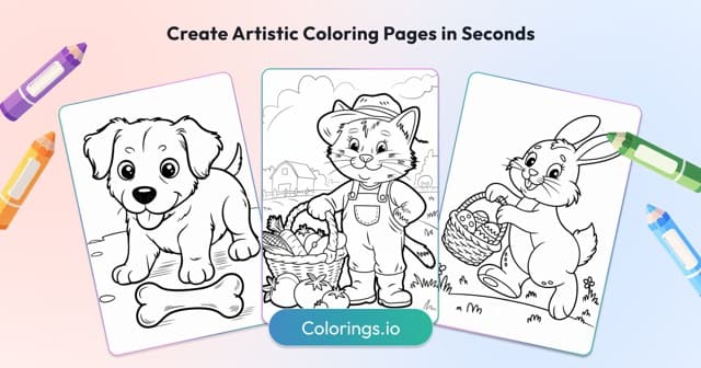#1 Free Online AI Coloring Page Generator | Colorings.io