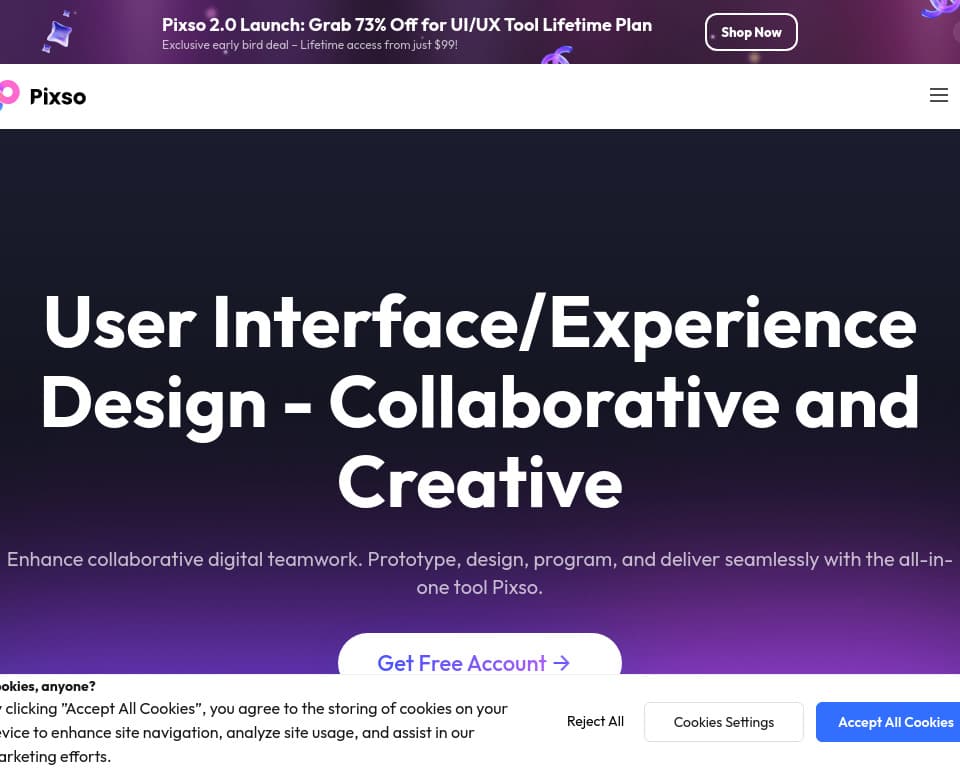 Pixso UI/UX design tool