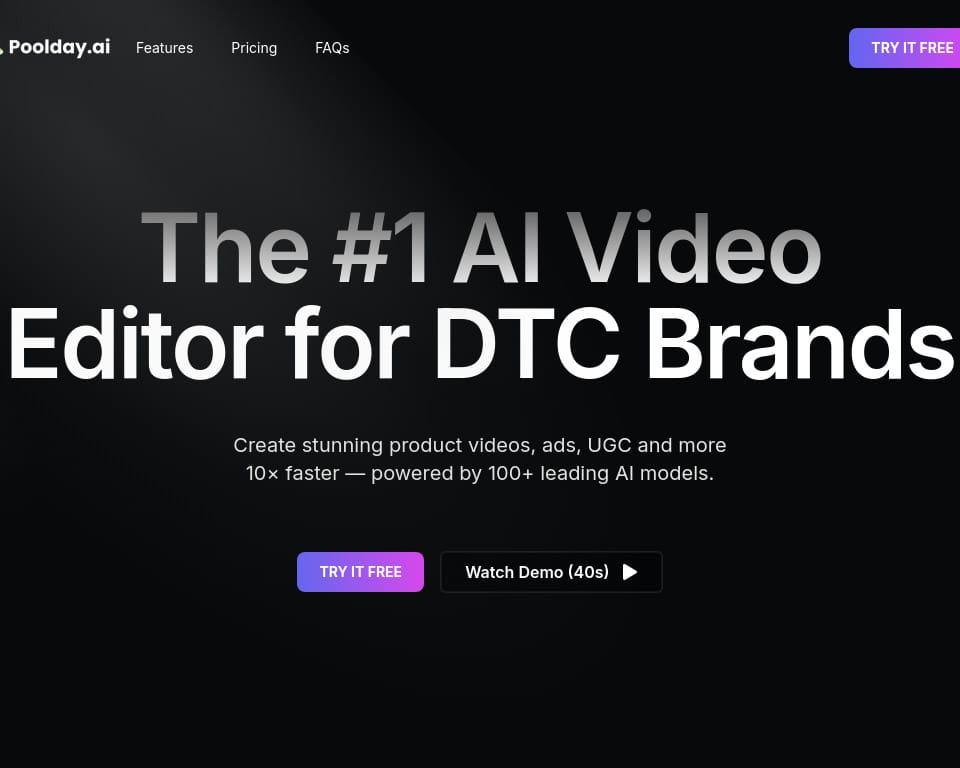 Poolday: All-in-One AI Video Editor