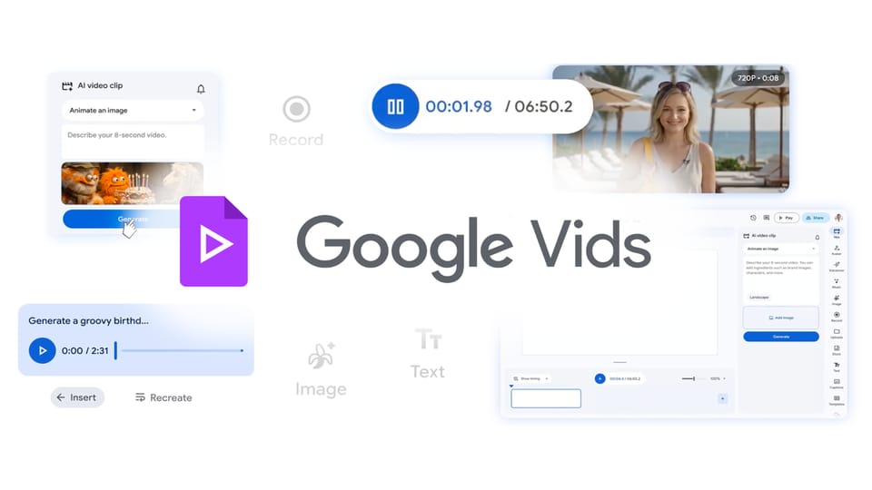 Google Vids Adds Free AI Video Generation and Advanced Creative Tools